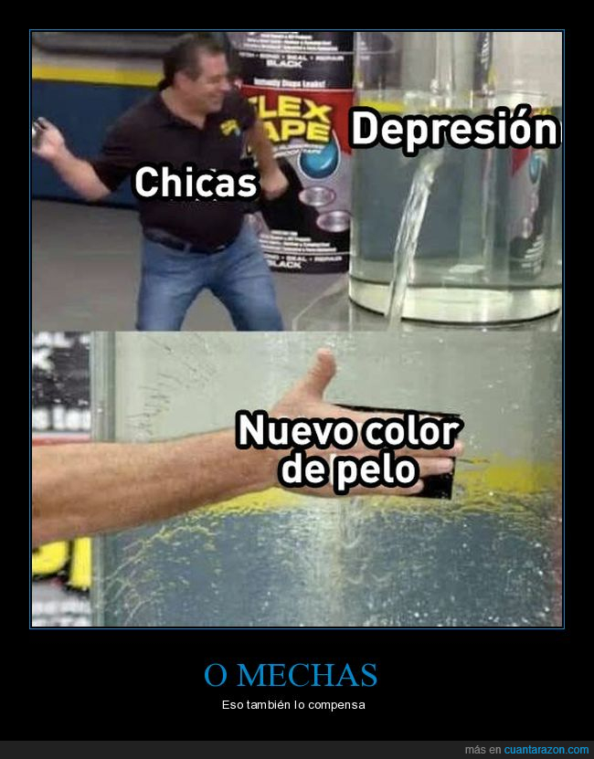 chicas,teñirse el pelo,depresión,color