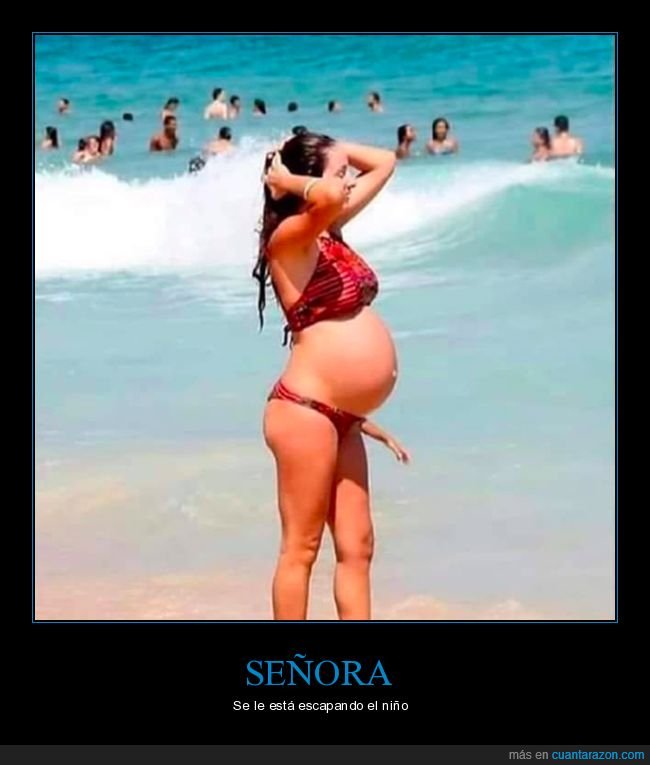 embarazada,niño,playa,brazo