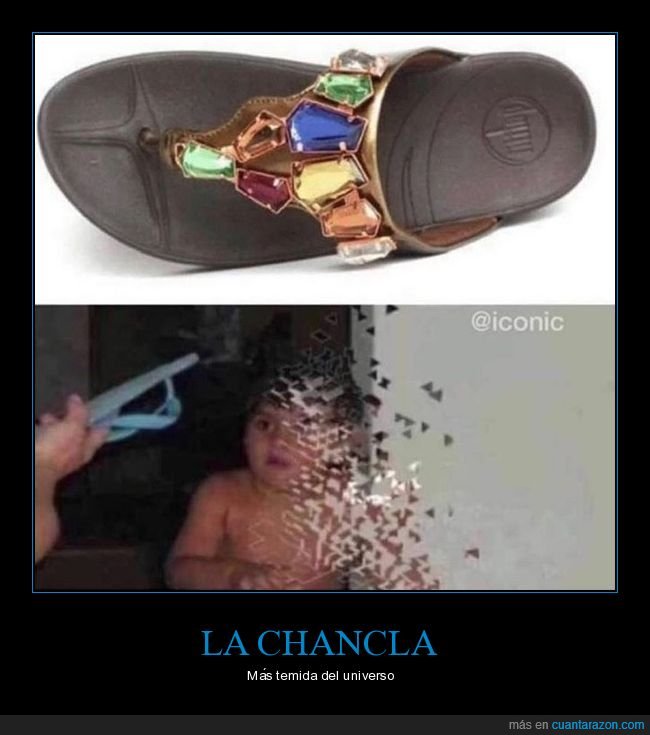 thanos,gemas,chancla,madre