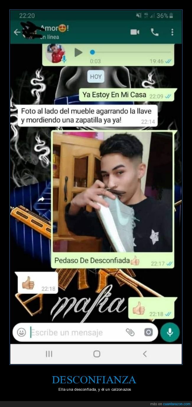 desconfiada,novios,calzonazos