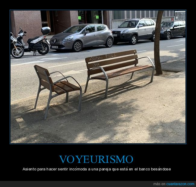 voyeurismo,banco,calle,asiento