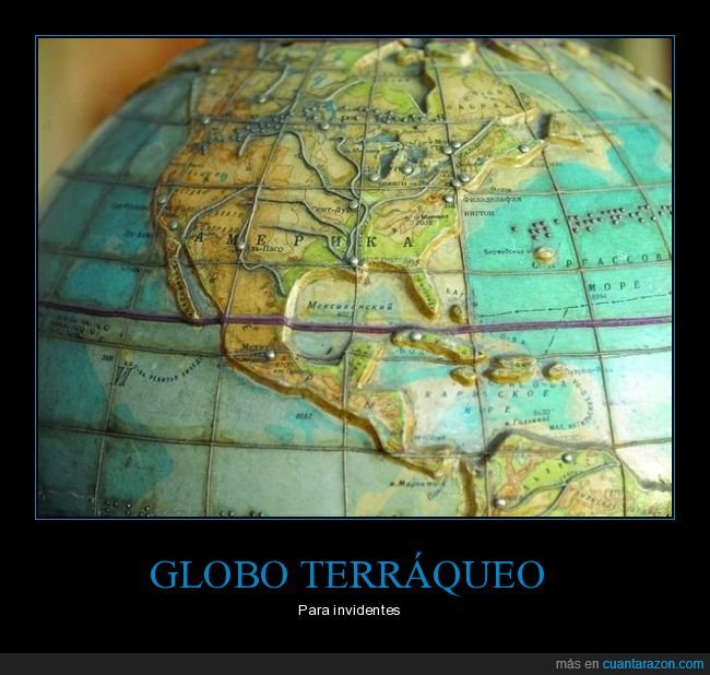 globo terráqueo,ciegos,curiosidades