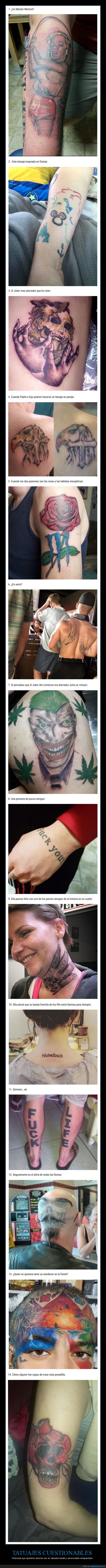 tatuajes,fails,cutres
