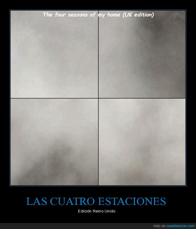 cuatro estaciones,reino unido,nublado