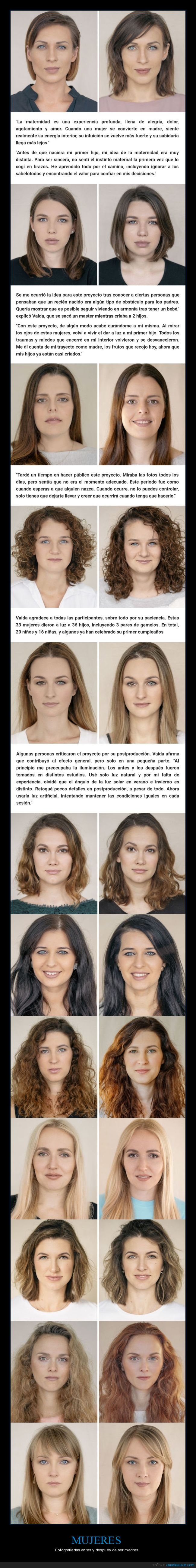 mujeres,fotograf&iacute;a,antes,despu&eacute;s,madres