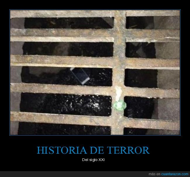 móvil,alcantarilla,fails