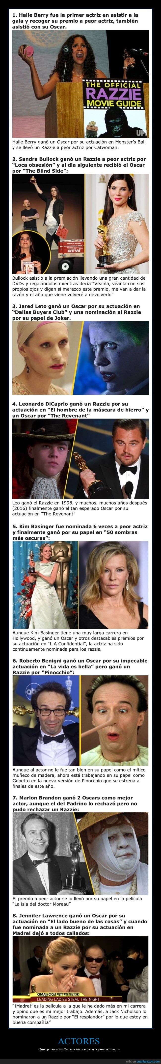 actores,premios,oscar,razzie,cine