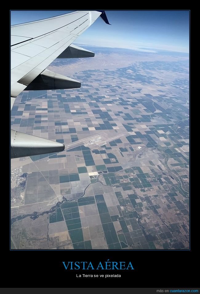 vista aérea,tierra,pixelada,avión