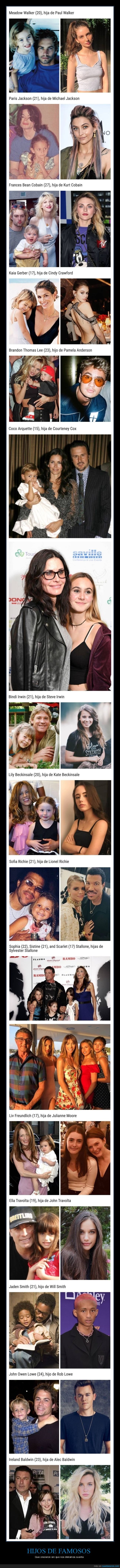 hijos,famosos,crecer