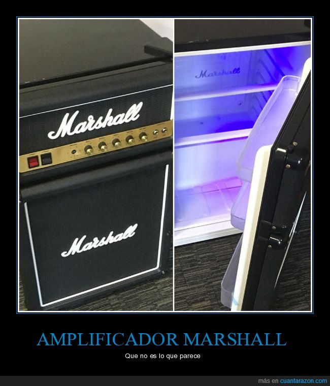 amplificador,marshall,nevera