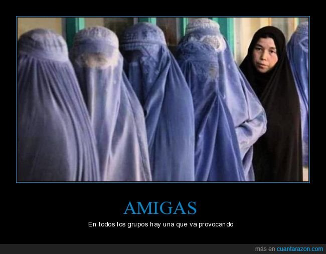 amigas,provocando,burka