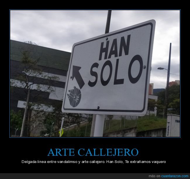 cartel,señal,han solo,star wars