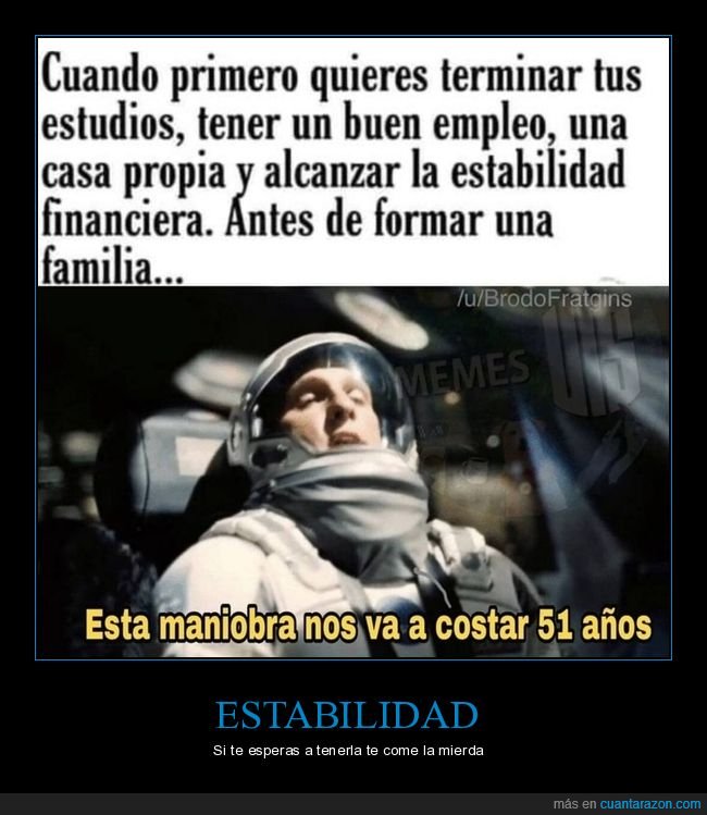 estudios,trabajo,casa,estabilidad,familia,interestellar