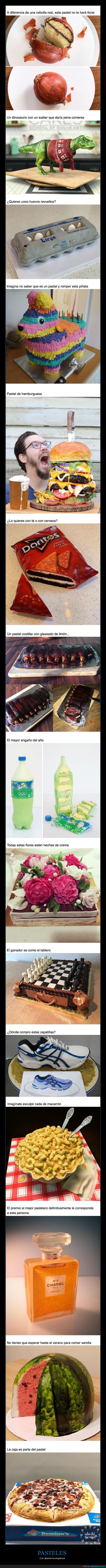 pasteles,tartas,apariencia,engañosa