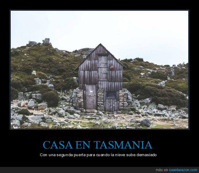 casa,tasmania,puerta,nieve