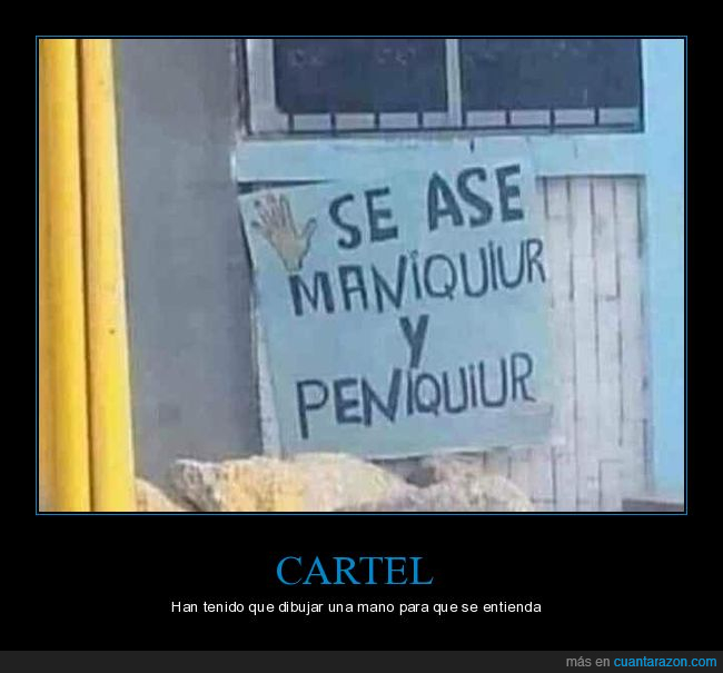 cartel,manicura,pedicura,ortografía