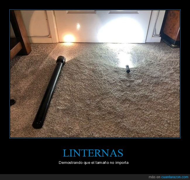 linternas,tamaño,luz,potencia