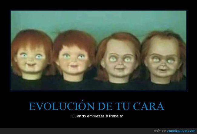 evolución,cara,trabajar,muñeco diabólico,chucky