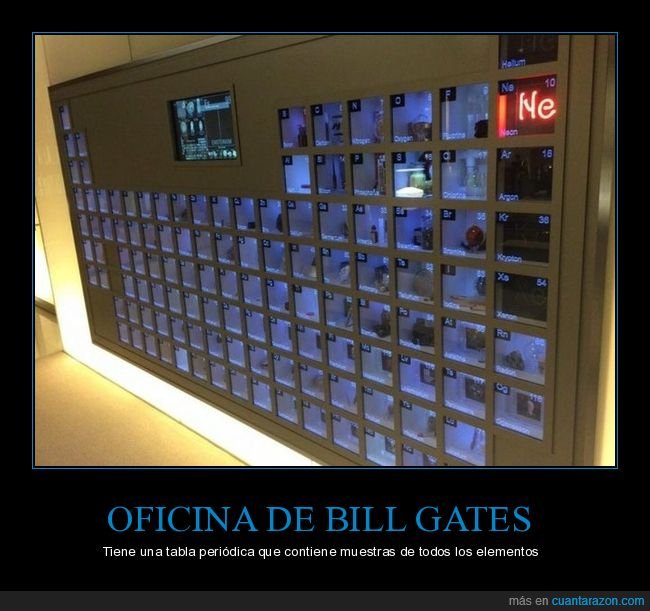oficina,bill gates,tabla periódica,elementos