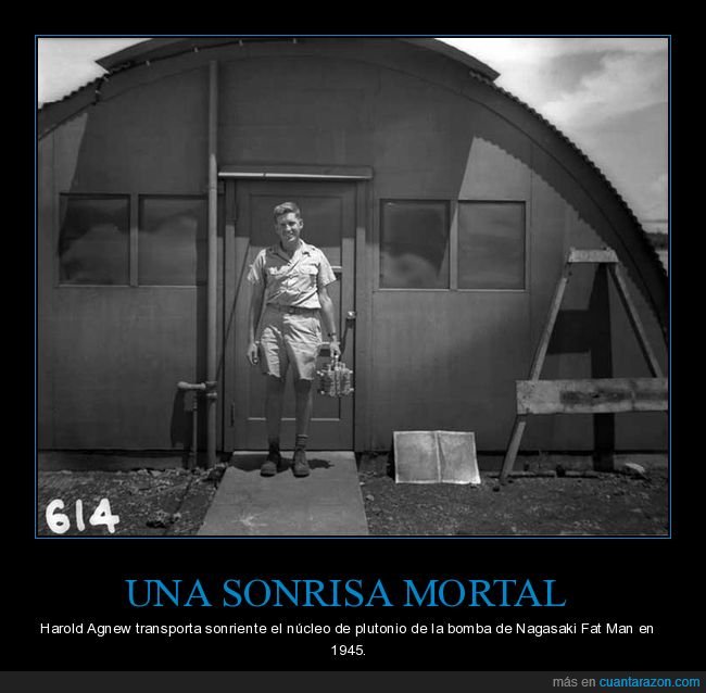 harold agnew,sonrisa,núcleo,plutonio,bomba atómica,retro,curiosidades