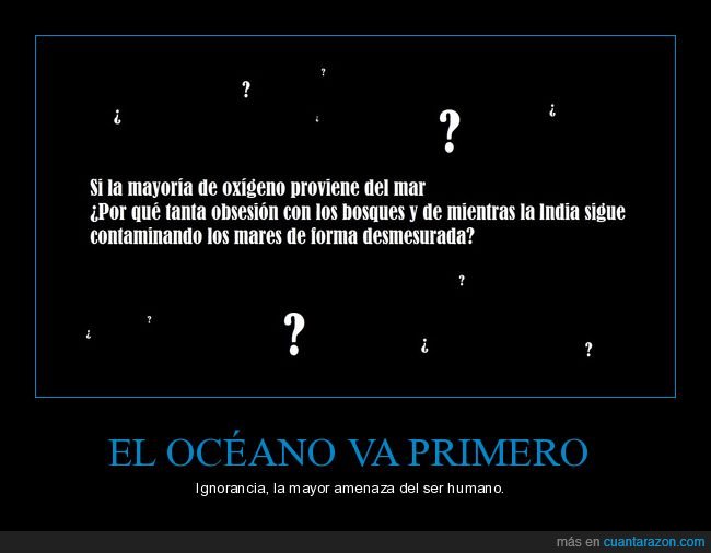 oxígeno,mar,bosques,india,contaminando