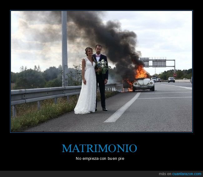 foto,boda,coche,ardiendo