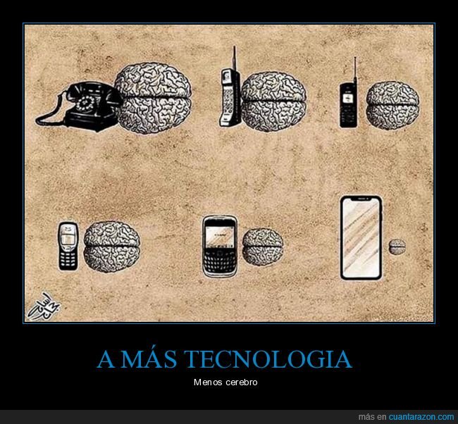 teléfono,cerebro,tamaño