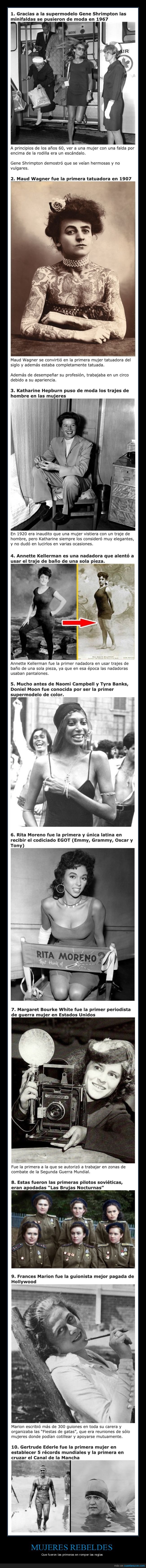 mujeres,rebeldes,romper las reglas