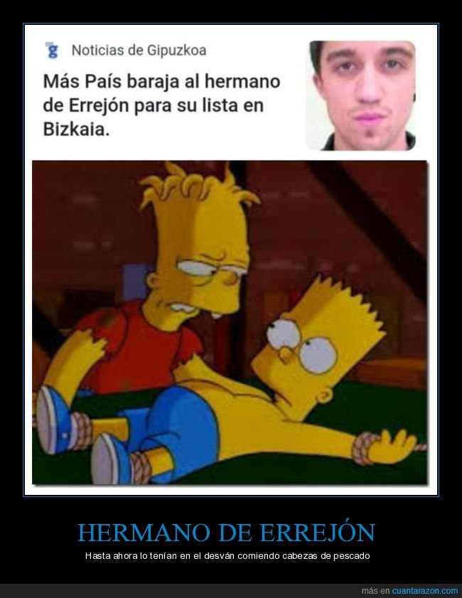 más país,hermano,íñigo errejón,bart,hugo,simpsons,políticos