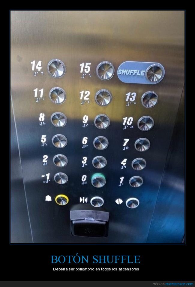 botón,ascensor,shuffle,wtf