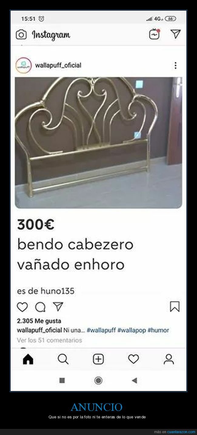 cabecero,oro,wallapop,anuncio,ortografía