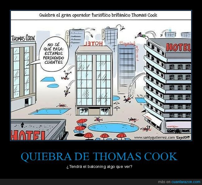 quiebra,thomas cook,hoteles,perdiendo,cliente,balconing