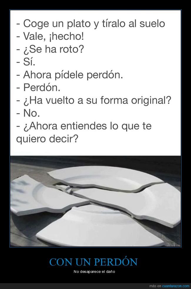 plato,romper,perdón