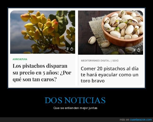 dos noticias,pistachos,precio