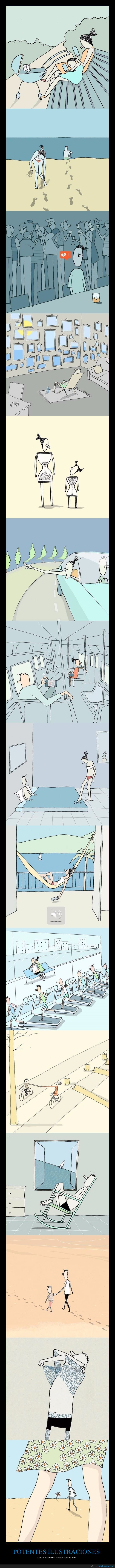 ilustraciones,problemas,sociedad,vida