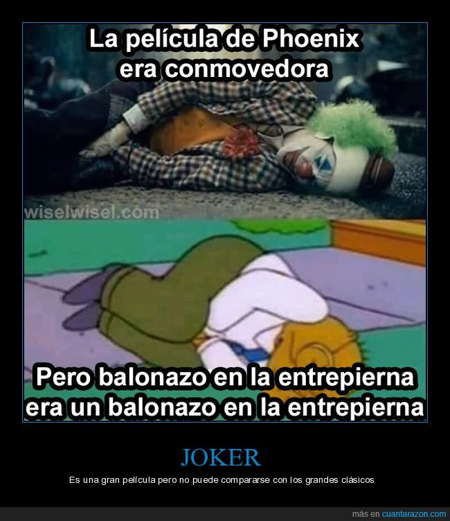 joker,película,conmovedora,hans topo,balonazo en la entrepierna,simpsons