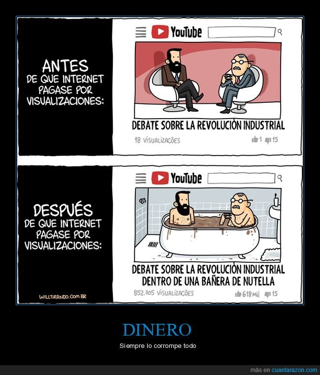 internet,pagar,visualizaciones,youtube