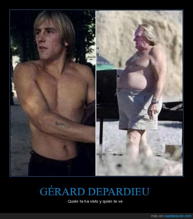 gérard depardieu,antes,ahora