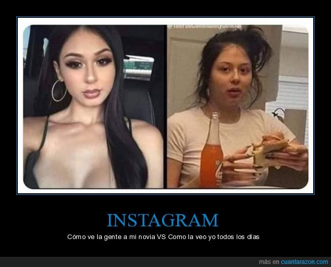 novia,instagram,realidad