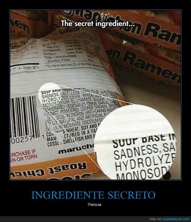 ingrediente,secreto,tristeza,wtf