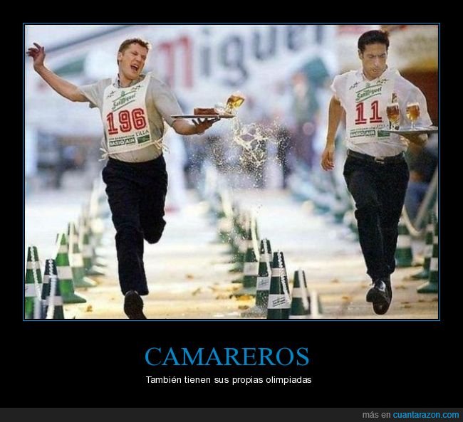 camareros,olimpiadas,competición