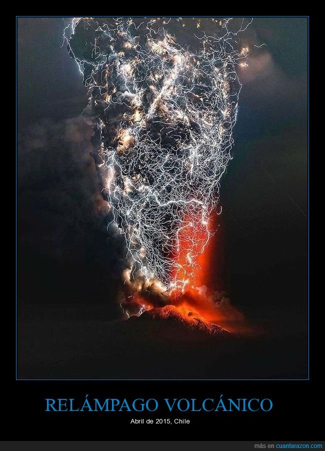 relámpago volcánico,volcán,chile