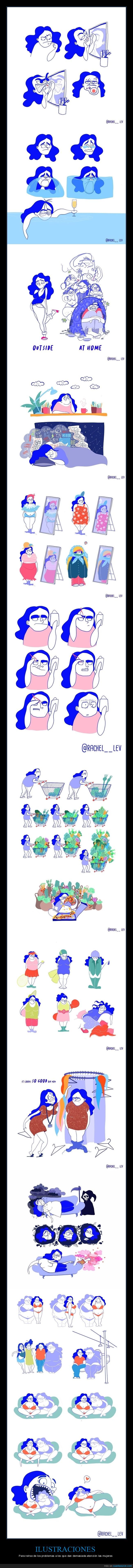 ilustraciones,problemas,mujeres