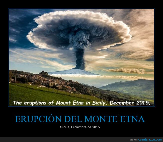 erupción,volcán,etna