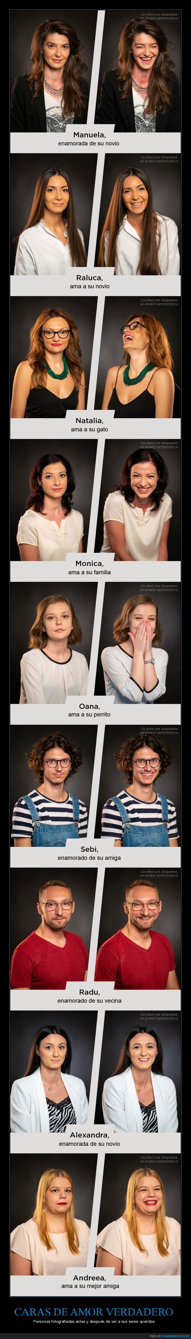 fotografía,caras,antes,después,seres queridos