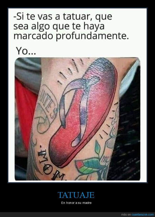 tatuarse,marcado,chanclas,madre