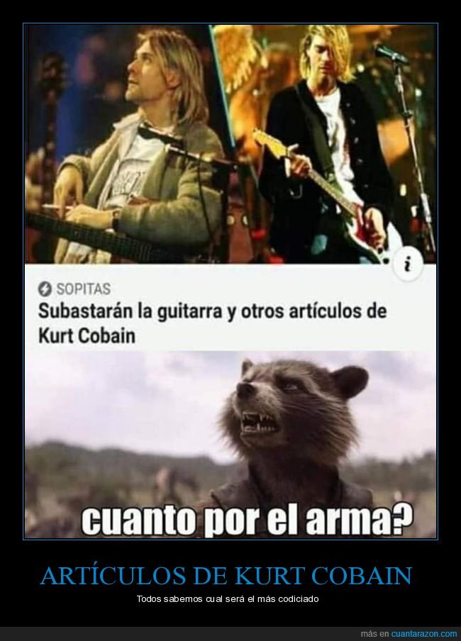 subastar,guitarra,artículos,kurt cobain,arma