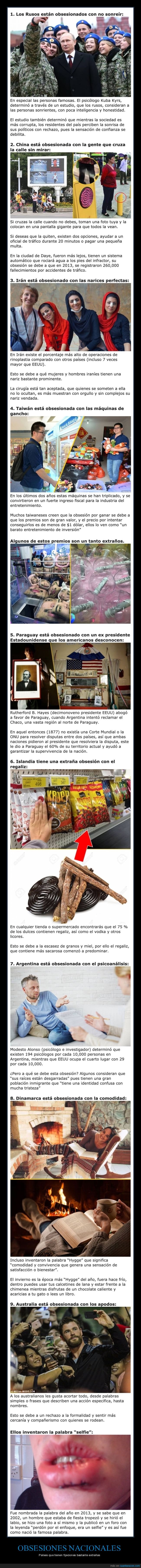 obsesiones,países,curiosidades