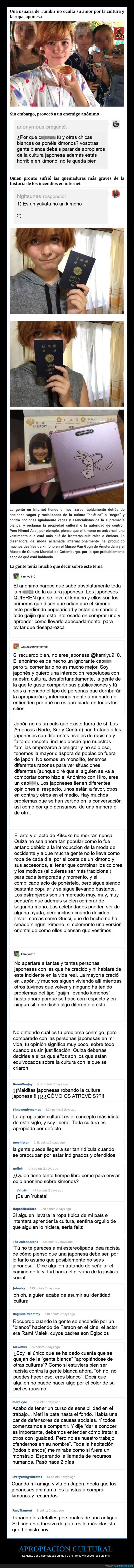 apropiación cultural,japón,pasaporte,zasca