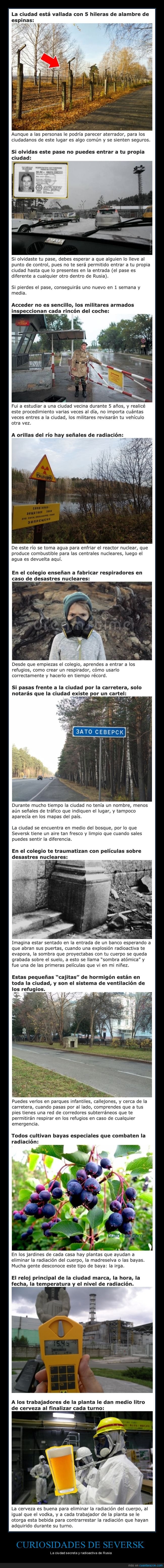 seversk,ciudad,radioactiva,rusia,curiosidades